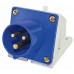 Вилка 523 стационарная 2Р+РЕ 32А 220В IP44 TDM