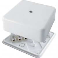 Коробка распаячная КР 100х100х29 ОП с клем. колодкой белая IP40 TDM