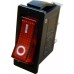 Клавишный переключатель YL-211-04 белый корпус красная клавиша 2 положения 1з TDM