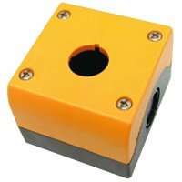 Корпус КП104 для кнопок 4места желтый TDM