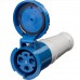 Розетка 233 переносная 2Р+РЕ 63А 220В IP54 TDM
