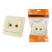 Розетка компьютерная RJ-45 + TФ (RJ-11) сл. кость "Валдай" TDM