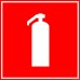 Знак 150х150мм "Огнетушитель" TDM