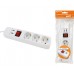 Удлинитель бытовой  У03В-USB 3 гнезда, 2USB разъема, 1,5 метра, вык., з/к, ПВС 3х1мм2  16А/250В TDM