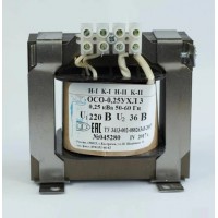 Понижающий трансформатор ОСО-0,25 220/36