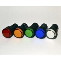 Лампа AD-22DS(LED)матрица d22мм синий 36В AC/DC TDM