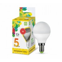 Лампа светодиодная LED-ШАР--standard 5Вт 160-260В E14 4000К 450Лм ASD