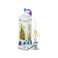 Лампа светодиодная LED- СВЕЧА PREMIUM  5Вт 160В Е14 4000К 450Лм прозрачная ASD