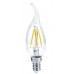 Лампа светодиодная LED-СВЕЧА НА ВЕТРУ--PREMIUM 7Вт 160-260В E14 3000К  630Лм прозрачная ASD