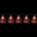 Гирлянда, 10 LED, цвет свечения: теплый белый, 10 подвесов, расстояние м/у LED: 10 см, размер подвеса: 8*2.5*10см, батарейки 3*AA, IP20, CL122