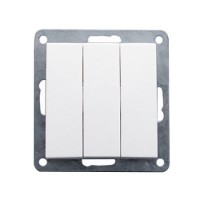 Выключатель 3-кл.  (сх.1+1+1) 16 A, 250 B (бел.) LK60 (25шт) 1кор.=200шт