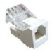 Механизм розетки телефонной RJ-12 (6 контактов), белый (100 шт) 1 кор.=600 шт. LK45