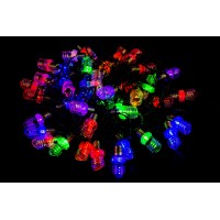 Электрогирлянда "Лампочки"  40 LED, мульти , черный провод /5