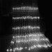 Электрогирлянда  "Водопад" 640(480) LED, свечение холодно-белое, размеры 3х3м, прозрачный провод /1
