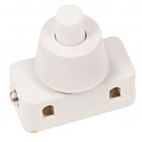 Выключатель-кнопка 250V 2А (2с) ON-OFF  белый (для настольной лампы)  REXANT
