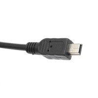 Кабель USB2.0 A--> mini B 5P 1,8 m  черный в пакете К-619-200