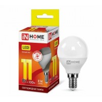 Лампа светодиодная LED-ШАР-VC 11Вт 230В Е14 3000К 820Лм IN HOME