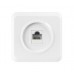 Розетка компьютерная RJ-45 1-местная белая "Венера" (SBE-01w-S1-RJ)