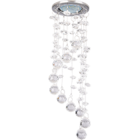 LED Ecola свет-к  MR16 CR1010 GU5.3 Стекло Круг "Хрустальная нить" Прозрачный/Хром 84*290  FS16RVECB