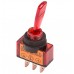 Тумблер 12V 20А (3c) ON-OFF однополюсный  с красной подсветкой  REXANT