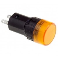 Индикатор Ø16  220V  желтый LED  REXANT