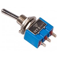 Тумблер 250V 3А (3c) ON-OFF-ON однополюсный  Micro  REXANT