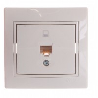 MIRA Розетка компьютерная RJ45 х 1 бежевая