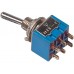 REXANT 36-4021 Тумблер 250V 3А (6c) ON-OFF-ON двухполюсный  Micro (10/5000)