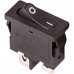 REXANT 36-2050 Выключатель клавишный 250V 6А (2с) ON-OFF черный  Mini (10/500
