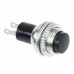 REXANT 36-3330 Выключатель-кнопка  металл 220V 2А (2с) (ON)-OFF  Ø10.2  черная  Mini (10/5000)