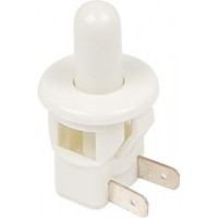 REXANT 36-3020 Выключатель-кнопка 250V 2.5А (2с) ON-(OFF)  Б/Фикс  белый (мебельная) (10/1000)