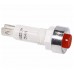 REXANT 36-4751 Индикатор c ОТРАЖАТЕЛЕМ  Ø10  220V  красный (10/2500)
