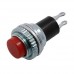 REXANT 36-3331 Выключатель-кнопка металл 220V 2А (2с) (ON)-OFF Ø10. 2 красная Mini (RWD-213) (10/500