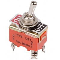REXANT 36-4130 Тумблер 250V 15А (4c) ON-OFF двухполюсный (10/500)