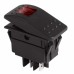 REXANT 36-4460 Выключатель клавишный 12V 35А (4с) ON-OFF красный  с подсветкой (10/200)