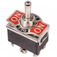 REXANT 36-4171 Тумблер 250V 15А (6c) ON-OFF-(ON) двухполюсный (10/500)