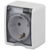 11-2401-01 ЭРА IP54 Розетка 2P+E 16AX-250B, ОУ, Эра Эксперт, белый