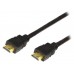 REXANT 17-6202 Шнур HDMI - HDMI с фильтрами, длина 1 метр (GOLD) (PVC пакет) (10/100)