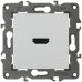 14-3114-01  ЭРА Розетка HDMI, IP20, Эра Elegance, белый
