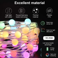 Smart гирлянда, светодиодная RGB, синхронизация с музыкой, управлением через приложение 5м