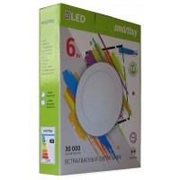 Встраиваемый (LED) светильник DL Smartbuy-6w/4000K/IP20 (SBL-DL-6-4K)
