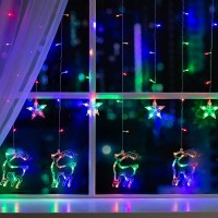 БАХРОМА DECOR. "Олень", IP20, Ш:2.4 м, В:0.9 м, Н.С. LED-138-220V, 8 режимов, МУЛЬТИ