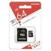 Micro SD 64GB SmartBuy (Class 10) UHS-1_(с адаптером SD) COMPACT (SB64GBSDCL10-01_С)