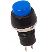 REXANT 36-3071 Выключатель-кнопка 250V 1А (2с) ON-OFF синяя Micro (10/3000)