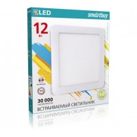 Встраиваемый (LED) светильник DL Smartbuy Square-12w/6500K/IP20 (SBL-DLSq-12-65K)