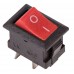 REXANT 36-2011 Выключатель клавишный 250V 3А (2с) ON-OFF красный Micro (10/5000)