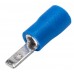 REXANT 08-0331 Клемма плоская изолированная штекер 2.8 мм 1.5-2.5 мм² (РПи-п 2.5-(2.8) синяя
