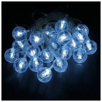 НИТЬ DCR. 5 м, с насад. “Футбольный мяч”, IP20, Н.С. LED-30-220V, 8 режимов, БЕЛЫЙ