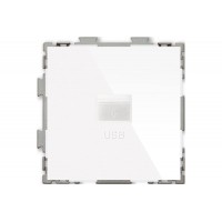 Розетка USB 2.1А белая Практика PL-W201U-WCG