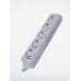 Розеточная колодка GSB-16-5-G-IP20, 16А, 5 мест, с/з, б/в, IP20, 1/50